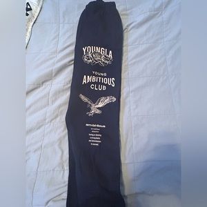 YoungLA Immortal Joggers Navy Blue Size Large